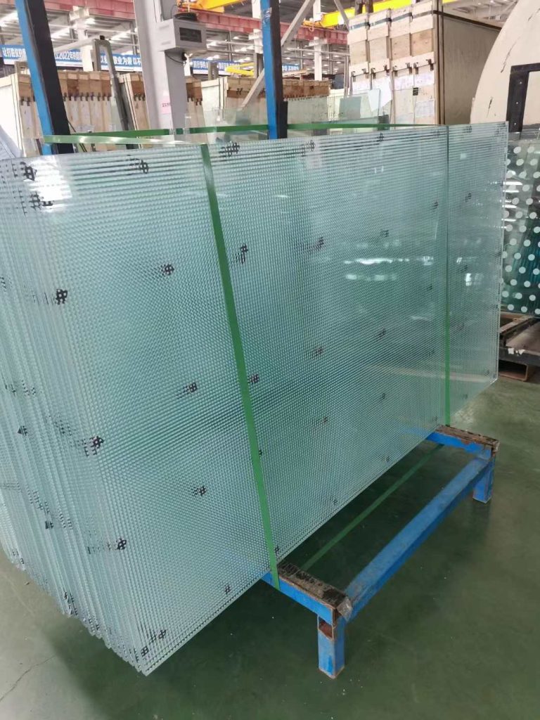 Screen Fritted tempered laminated glass 9